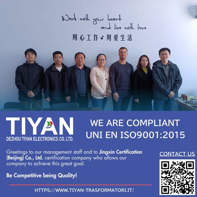 TIYAN - UNI EN ISO 9001:2015